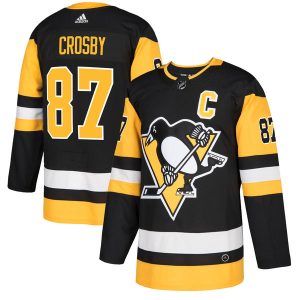 Pittsburgh Penguins Trikot #87 Sidney Crosby Authentic Schwarz Heim